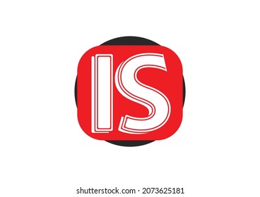 IS-Logo und Symboldesign-Vorlage