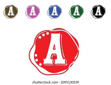A letter logo and icon design template