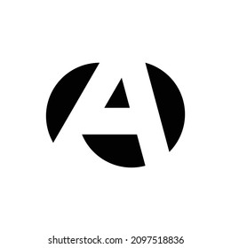 Logo de la letra A. Diseño de iconos. Elementos de plantilla. Logotipos abstractos geométricos