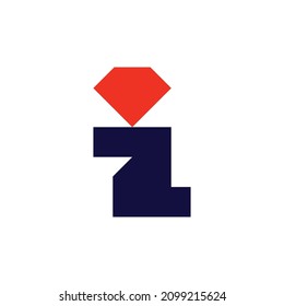 Letter I logo. Icon design. Template elements. Geometric abstract logos