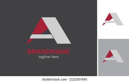 Letter A logo icon design template elements.A letter logo.