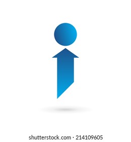 Letter I logo icon design template elements. Vector color sign.