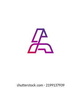 Elementos de plantilla de diseño de icono de logotipo de carta A - Ilustración