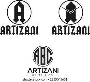 Letter A logo icon design template elements