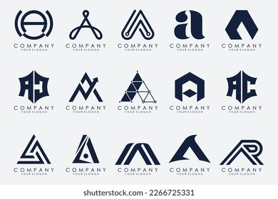 Buchstabe Eine Design-Vorlage für das Logo-Symbol.