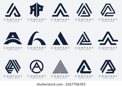 Buchstabe Eine Design-Vorlage für das Logo-Symbol.