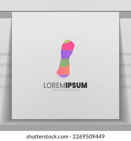Letter I logo icon design template elements.