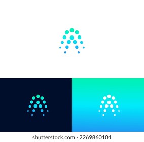 Buchstabe Ein Logo Symbol Design Elemente Vorlage, AA Buchstaben Logo. Logo für Technologiebriefe.