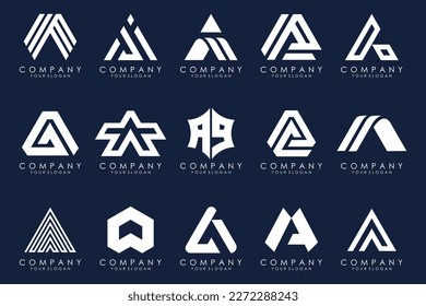 Buchstabe Eine Design-Vorlage für das Logo-Symbol.
