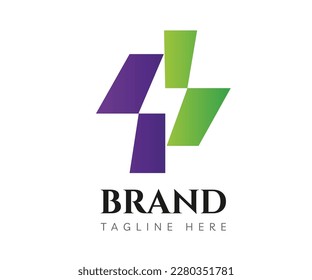 Elementos de la plantilla de diseño de iconos del logotipo de la letra I. Usable para marca y logotipos de negocios.
