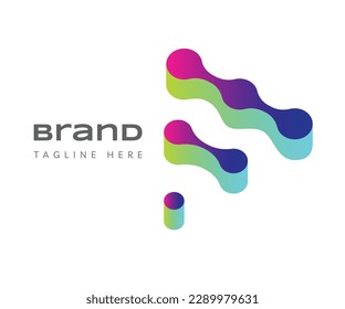 Letter A logo icon design template elements. Connected dots logo design, technology logotype. Usable for Branding, Business and Technology Logos.
