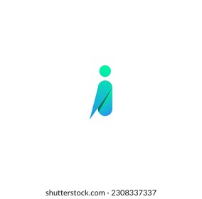 Letter I logo icon design template elements. II letter logo.