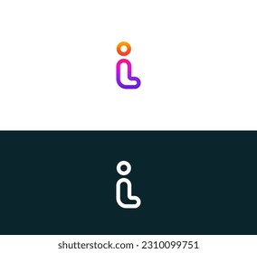 Letter I logo icon design template elements. II letter logo.