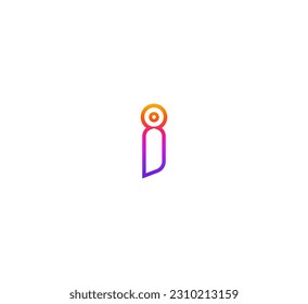 Elementos de la plantilla de diseño de iconos del logotipo de la letra I. Logo de la carta.