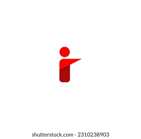 Elementos de la plantilla de diseño de iconos del logotipo de la letra I. Logo de la carta.