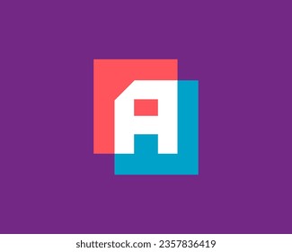 Letter A logo icon design template elements