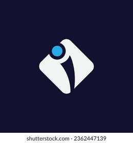 Elementos de la plantilla de diseño de iconos del logotipo de la carta I