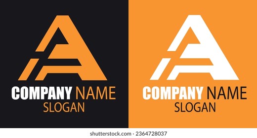 Letter A logo icon design template elements - vector sign. Business card templates.
