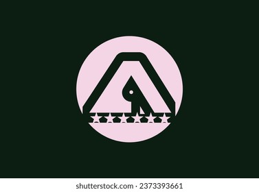A letter logo and icon design template