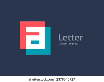Elementos de plantilla de diseño de iconos de logotipo de carta A