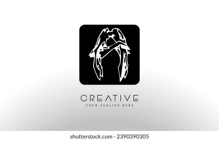 Buchstabe a Logo-Symbol Design-Vorlagenelement