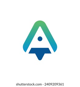 Letter A logo icon design template