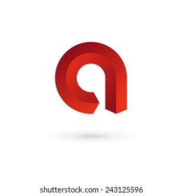 Letter A logo icon design template elements 