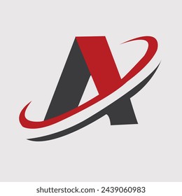 Letter A logo icon design template elements
