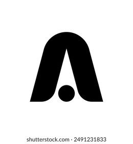 Logo de la letra A. Diseño de iconos. Elementos de Plantilla. Logos abstractos geométricos