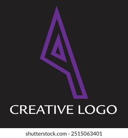 Letter A Logo Symbol Design-Vorlage. Letter-Logo-Design. Logo-Design. Elemente des Logo-Symbols