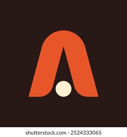 Letter A logo. Icon design. Template elements. Geometric abstract logos