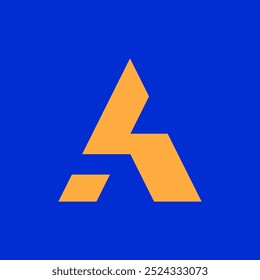 Letter A logo. Icon design. Template elements. Geometric abstract logos