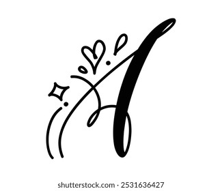 Letter A logo icon design template elements
