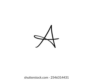 Letter A logo icon design template elements
