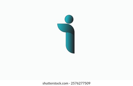 Letter I Logo Icon Design Template. Technology Abstract Connection Pyramid Triangle Vector Logotype.