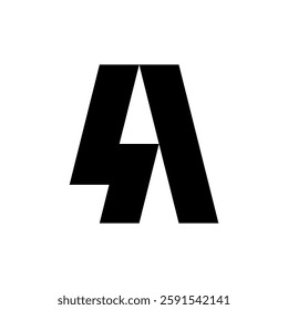 Letter A logo. Icon design. Template elements. Geometric abstract logos