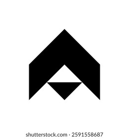Letter A logo. Icon design. Template elements. Geometric abstract logos