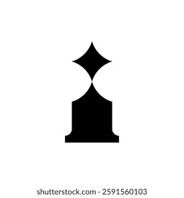 Letter I logo. Icon design. Template elements. Geometric abstract logos