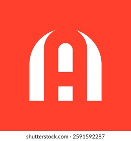 Letter A logo. Icon design. Template elements. Geometric abstract logos