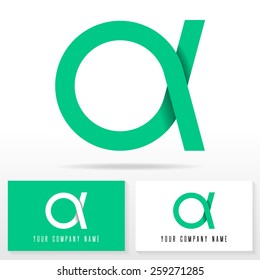 Letter A logo icon design template elements -  vector sign. Business card templates.