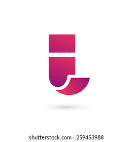 Letter I logo icon design template elements