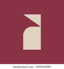 Letter I logo. Icon design. Template elements. Geometric abstract logos