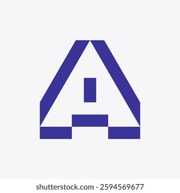Letter A logo. Icon design. Template elements. Geometric abstract logos