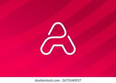 Elementos de Plantilla de diseño de icono de logotipo de letra A
