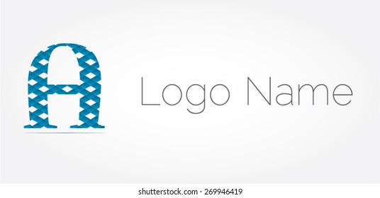 Letter A logo icon design template elements