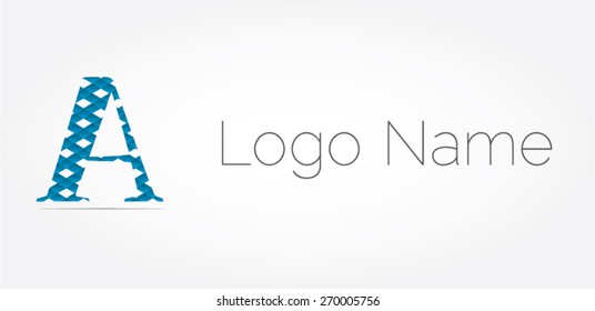 Letter A logo icon design template elements