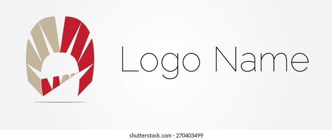 Letter A logo icon design template elements