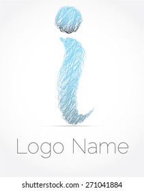 Letter i logo icon design template elements