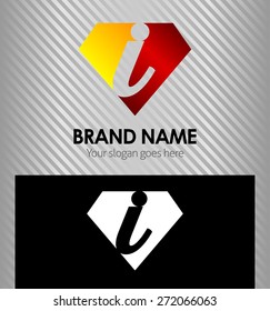Letter I logo icon design template elements

