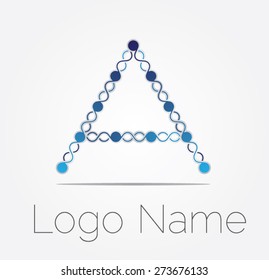 Letter A logo icon design template elements